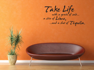 -Life-with-a-Grain-of-Salt-Wall-Decal-Quote-Wall-Sticker-Wall-Quote ...