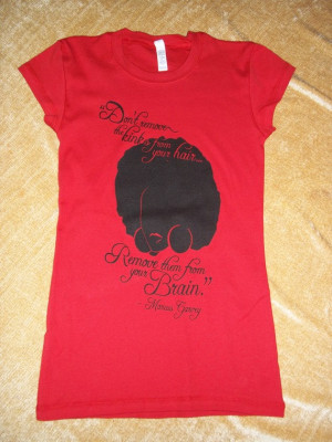 Kinks Quote by Marcus Garvey Natural Hair Shirt (Size Small)