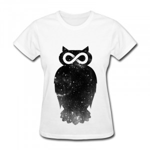 ... Casual Woman T Shirt owl cool animal Fun Quote T for Womans Best Sell