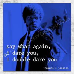 pulp fiction jules quote square wall art