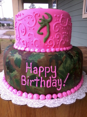 camo cake handpainted camo and hot pink used mm fondant and added ...