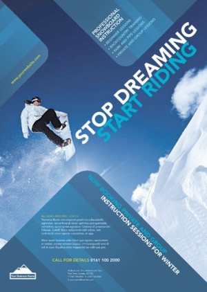 Extreme Sports A4 Leaflets by TemplateCloud