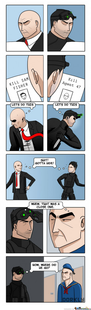 Sam Fisher And Agent 47