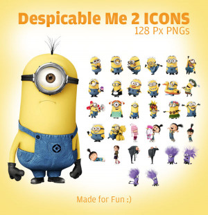 Despicable Me 2 minion Icons 128 Px PNGs