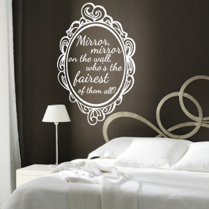 ... Stickers / Mirror Mirror On The Wall Snow White Quote Wall Sticker