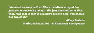 National Guard Quote: If You Don’t Ask for Help …