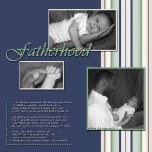 Adorable Father & Son Idea Page.