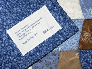 Quotes for Quilt Labels http://blueribbondesigns.blogspot.com/2011_12 ...