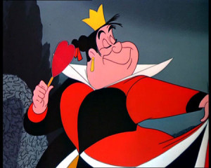 Here is a screen shot of the Queen of Hearts in the first animated ...