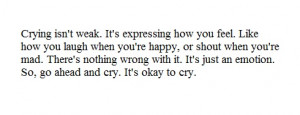 it's okay to cry #cry #crying #cry quotes