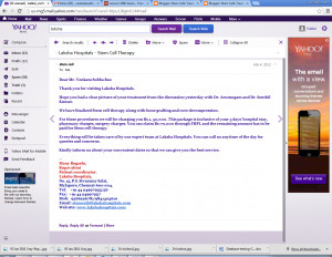 ... the therapy quoted rs 1 5 lacks see the below quote from the hospital