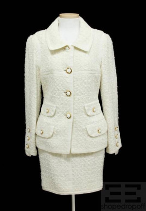 ... Chanel Tweed, Coco Chanel, Jackets Skirts, Chanel White, Chanel