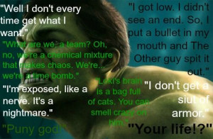 Bruce Banner/Hulk Quotes