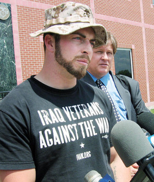 Marine Cpl. Adam Kokesh, an Iraq war veteran, who received a general ...