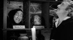 Marty Feldman and Gene Wilder in Young Frankenstein, 1974. More