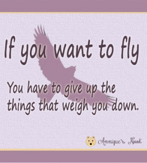 If you want to fly . . . quote