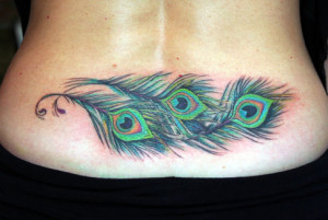 Peacock Feather Tattoo for Royal Character