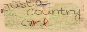 Just a Country Girl Facebook Cover