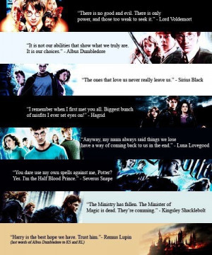 Harry Potter thru the years