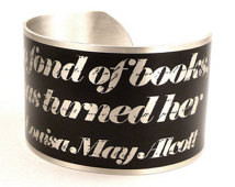Book Quote by Louisa May Alcott Cuf f, Book Jewelry, Little Women ...
