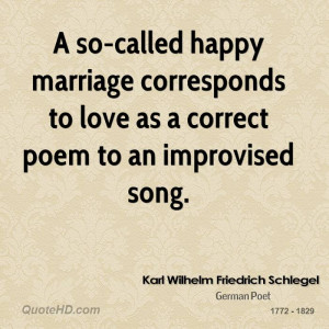 Karl Wilhelm Friedrich Schlegel Marriage Quotes