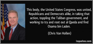 This body, the United States Congress, was united, Republicans and ...