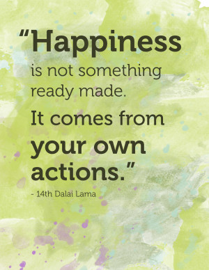 happiness quote - Dalai Lama