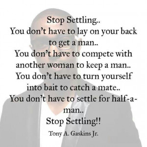 Stop settling