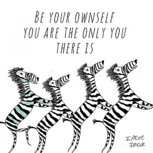 Motivational Art Quote Zebra Print