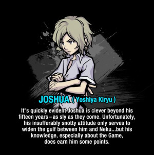 JOSHUA (Yoshiya Kiryu - The World Ends With You, Square Enix): It’s ...