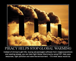 Piracy Helps Stop Global Warming 