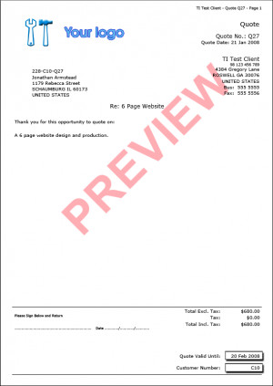... of invoices and quotes that can be produced from Trade invoice