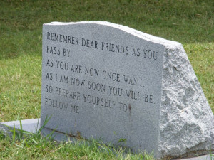 Headstone quote by zombieerose