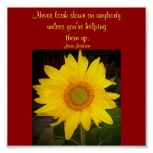 Never look down...Quote Poster-Jesse Jackson