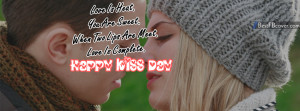 Kiss Day Quotes Facebook Cover