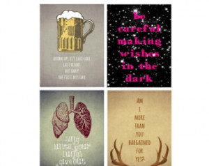 spring sale // Collection of Four F all Out Boy Music Lyric Prints ...