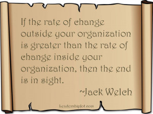 Jack Welch quote on change