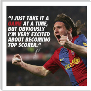 Lionel Messi Soccer Quotes Lionel messi quote canvas art