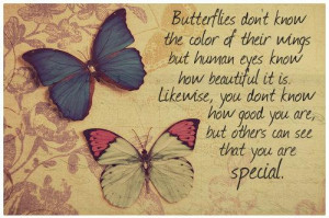 Butterflies don't know the color of their wings, but human eyes know ...