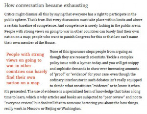 ... Dissent: You Have No Right to Disagree if You Aren’t an ‘Expert