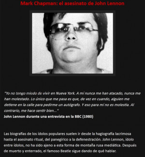 John Lennon Mark Chapman