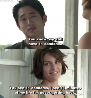 what do you think of glenn and maggie i think they make a cute couple ...