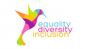 Equality, Diversity, Inclusion NHS logo.