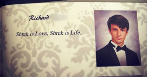 So this guy from my school put this as his senior quote.