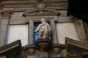 Monument to Ausonius in Milan .