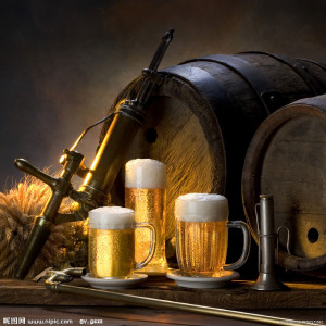 啤酒和啤酒鼓