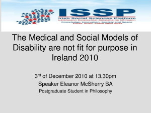 ... and Social Models of Disability are not fit for Quote by MikeJenny