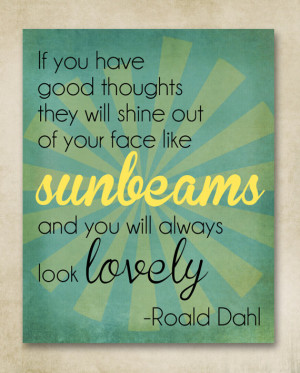roald dahl quotes sunbeams