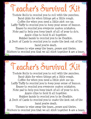 Teacher's Survival Kit