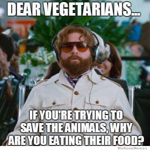 Dear Vegetarians… If you’re trying to save the animals